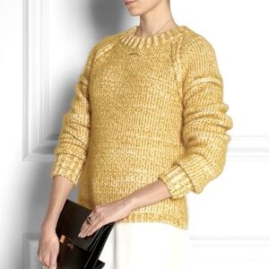 CHLOÉ ✨ Italian knit wool cashmere subtle striped designer luxury